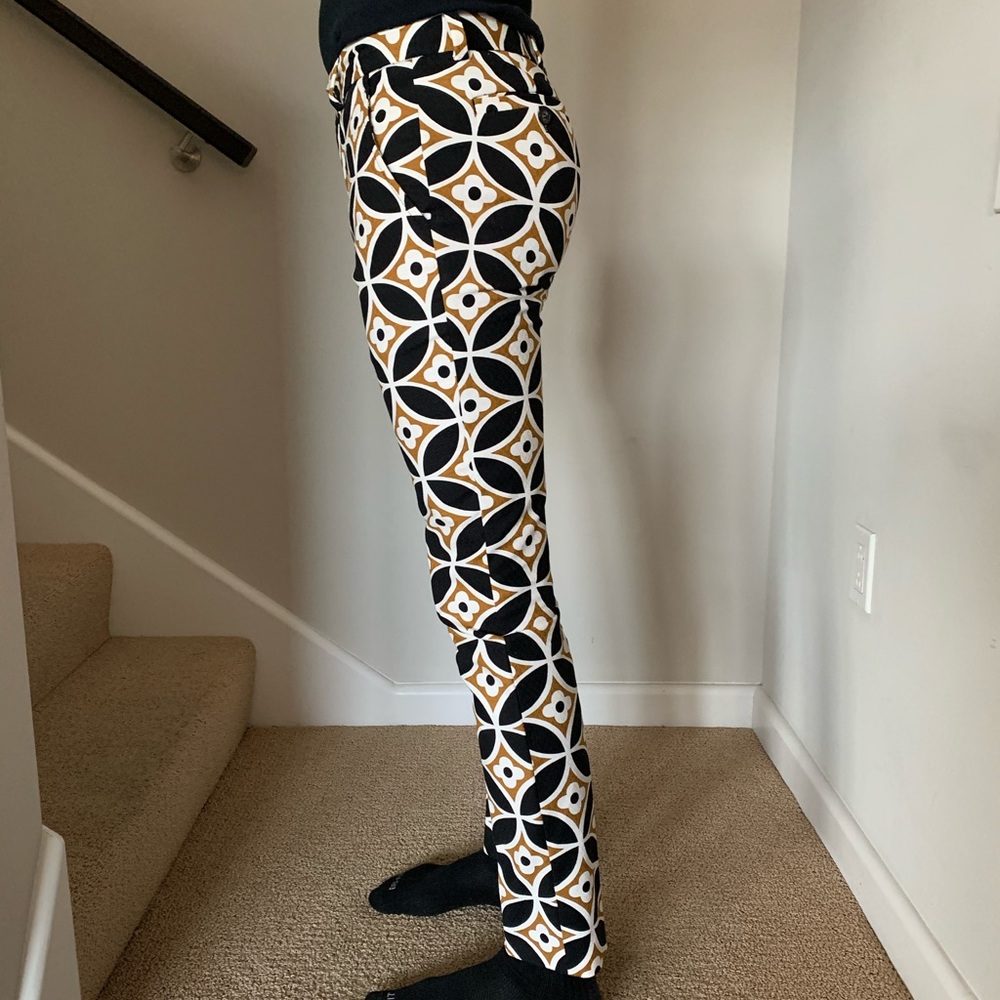 Mr. Turk / Black And Gold Printed Trousers, New